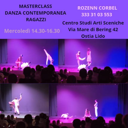 Masterclass Danza Contemporanea Ragazzi  con la danzatrice, performer, coreografa e formatrice Rozenn Corbel